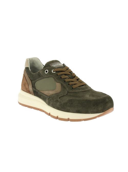 sneakers da uomo in camoscio verde NERO GIARDINI | I400420U503